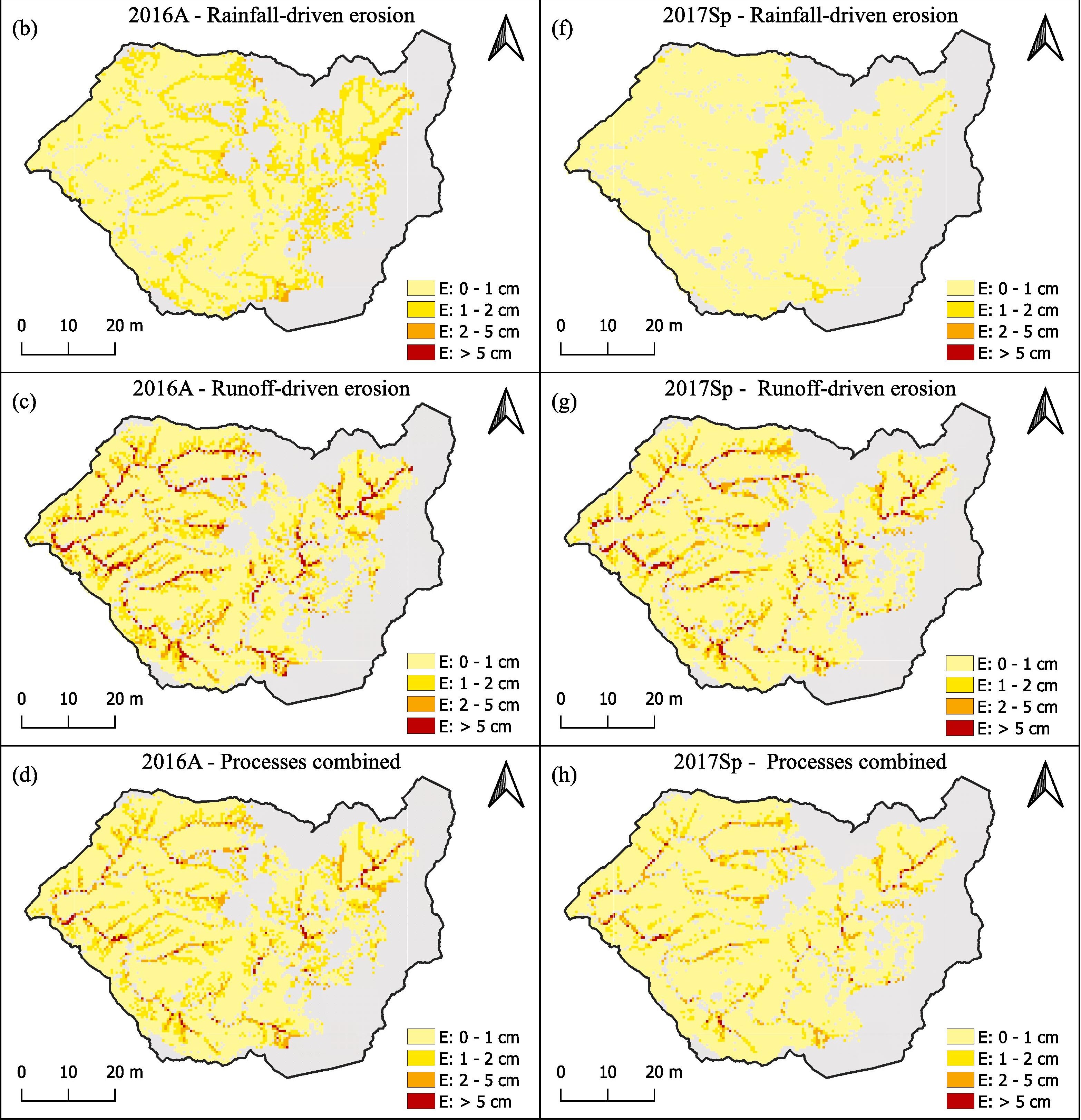 Sviluppo e applicazione di modellistica idrodinamica di tipo afflussi/deflussi con contestuale descrizione dei processi di erosione indotta da pioggia (rainfall-driven erosion) e dal ruscellamento superficiale (runoff-driven erosion)