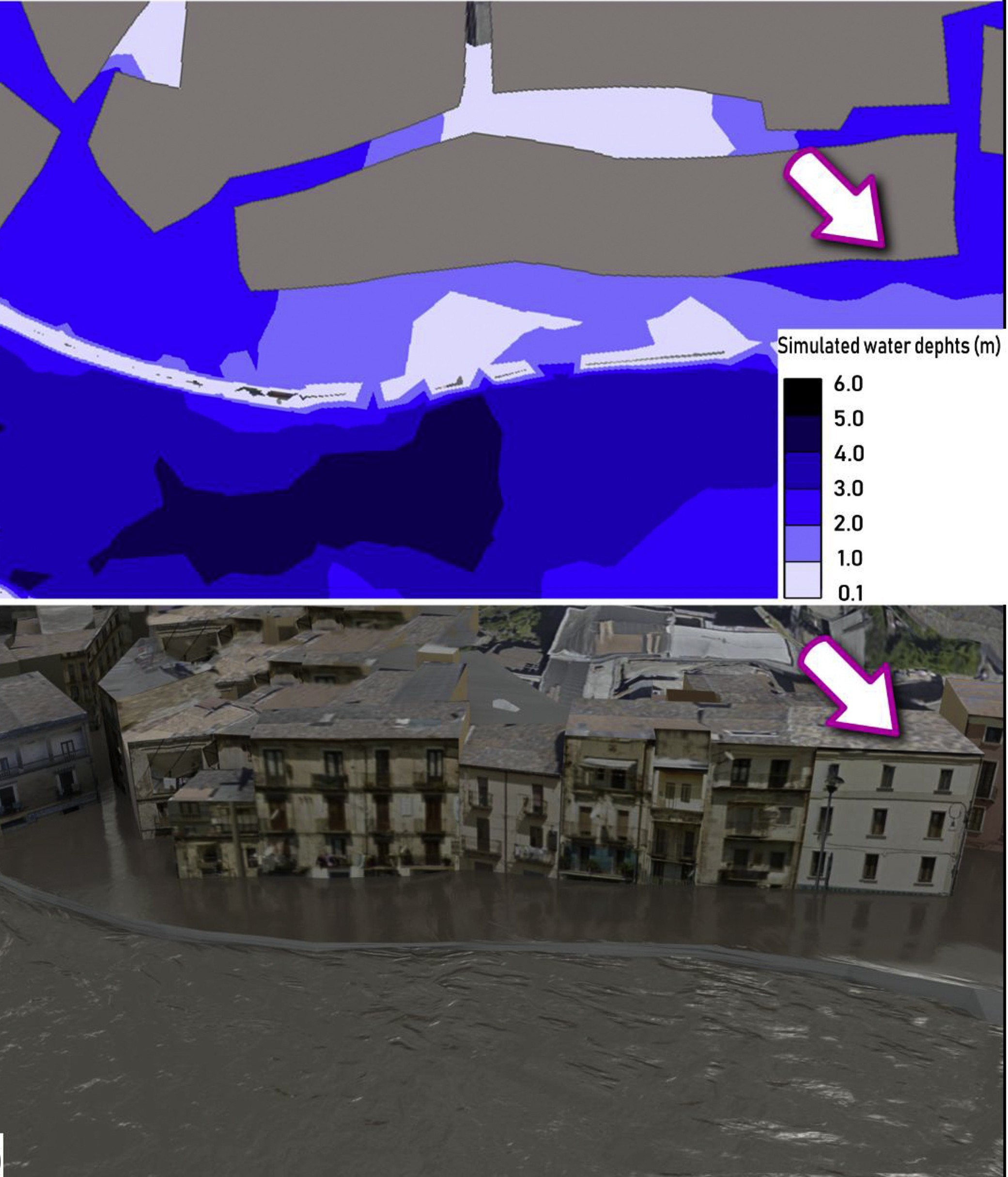 Supporto alla pianificazione di emergenza attraverso scenari virtuali 3D in cui si mostra l’impraticabilità delle strade, contribuendo ad identificare vie di evacuazione e punti di raccolta
