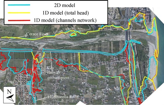 Confronto tra approcci monodimensionali e bidimensionali nella mappatura di aree inondabili in situazione complesse. Applicazione relativa al fiume Corace (Calabria, Italia)