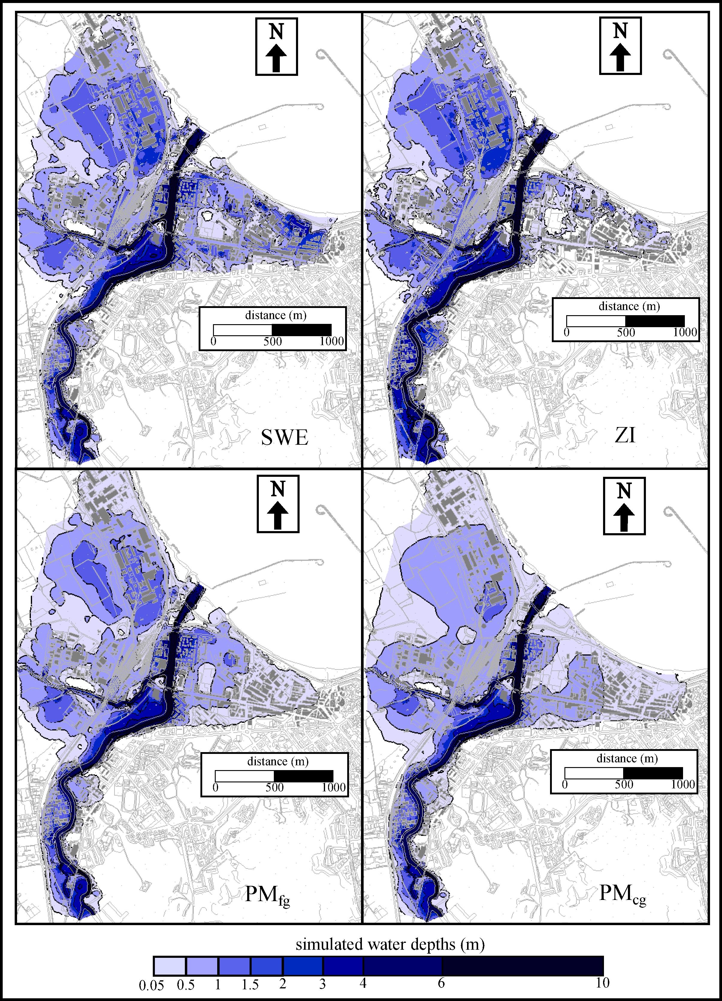 Sviluppo di modelli bidimensionali con diverso grado di accuratezza (completi- SWE, diffusivo- ZI, a porosità grossolana e fitta PMfg e PM cg) e applicazione finalizzata alla ricostruzione dell’evento alluvionale che ha caratterizzato la città di Crotone (Calabria, Italia) nel 1996