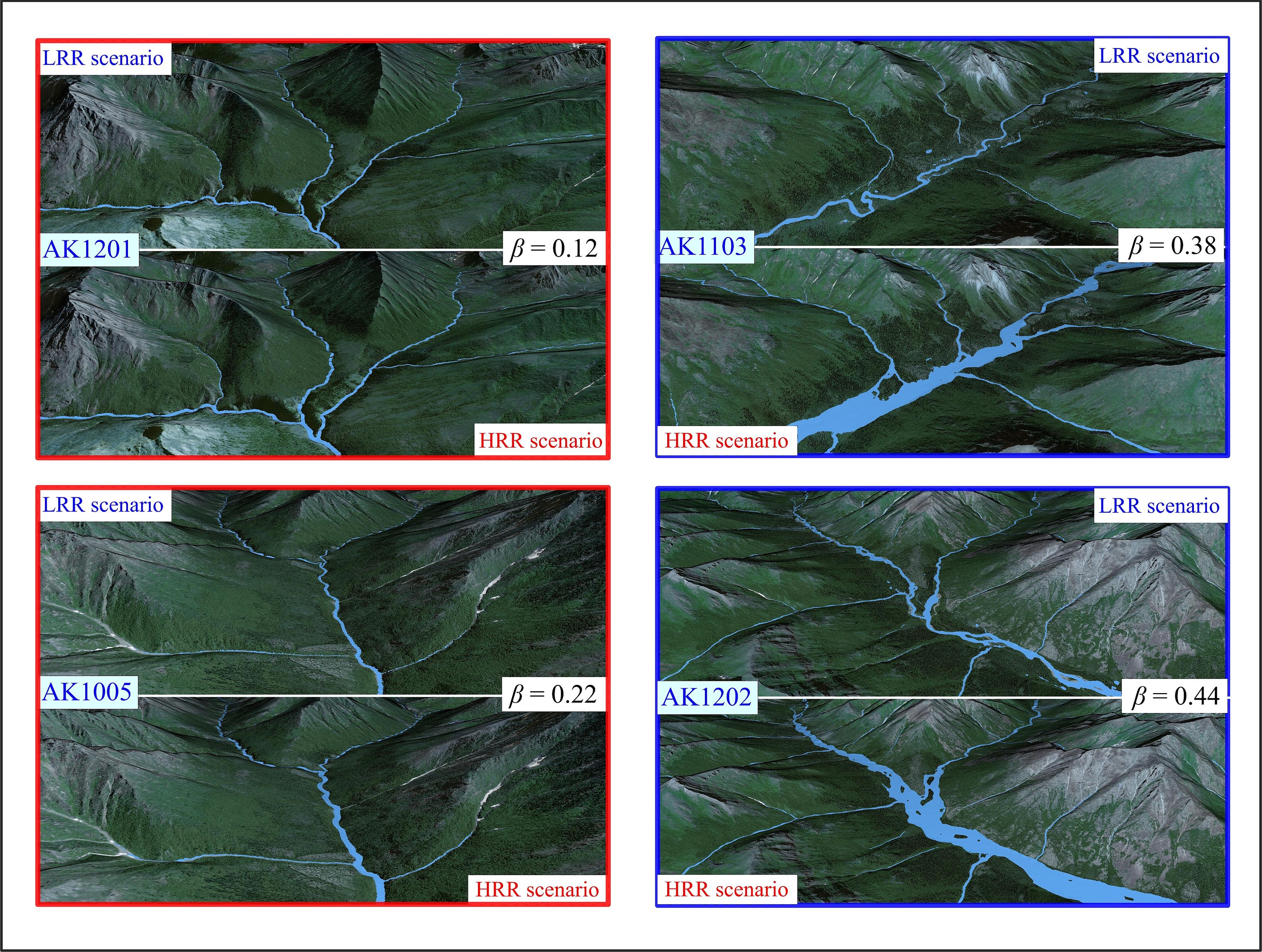 Ruolo del coefficiente β come descrittore specifico di ogni bacino rappresentativo della capacità di espansione/contrazione di un reticolo idrografico in funzione del regime delle portate  