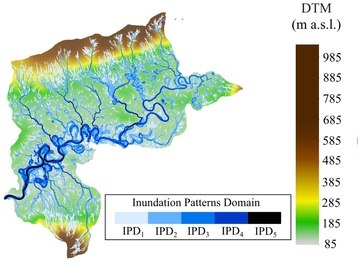 Esempio di applicazione della metodologia per l’analisi della struttura bidimensionale dei reticoli idrografici, suddividendo per via idrodinamica i vari elementi presenti nella rete di drenaggio  