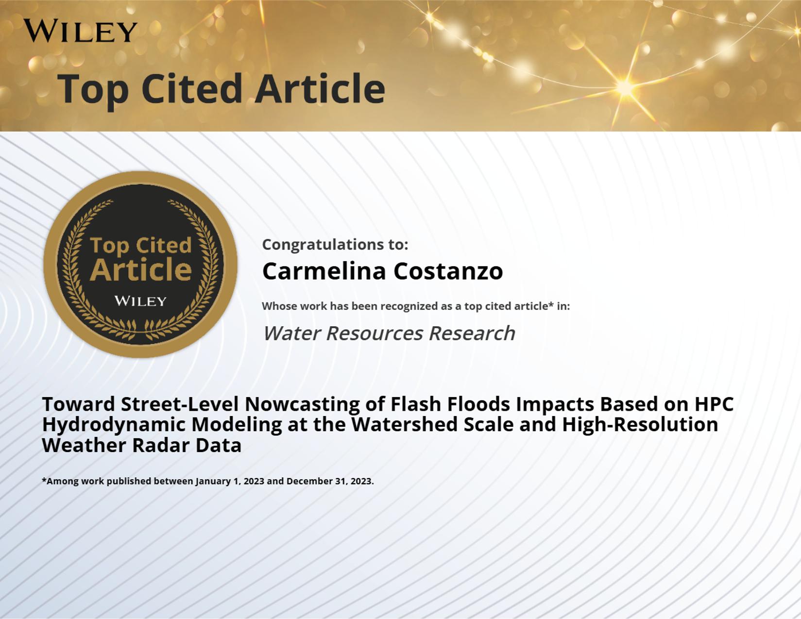 WRR top cited Costanzo